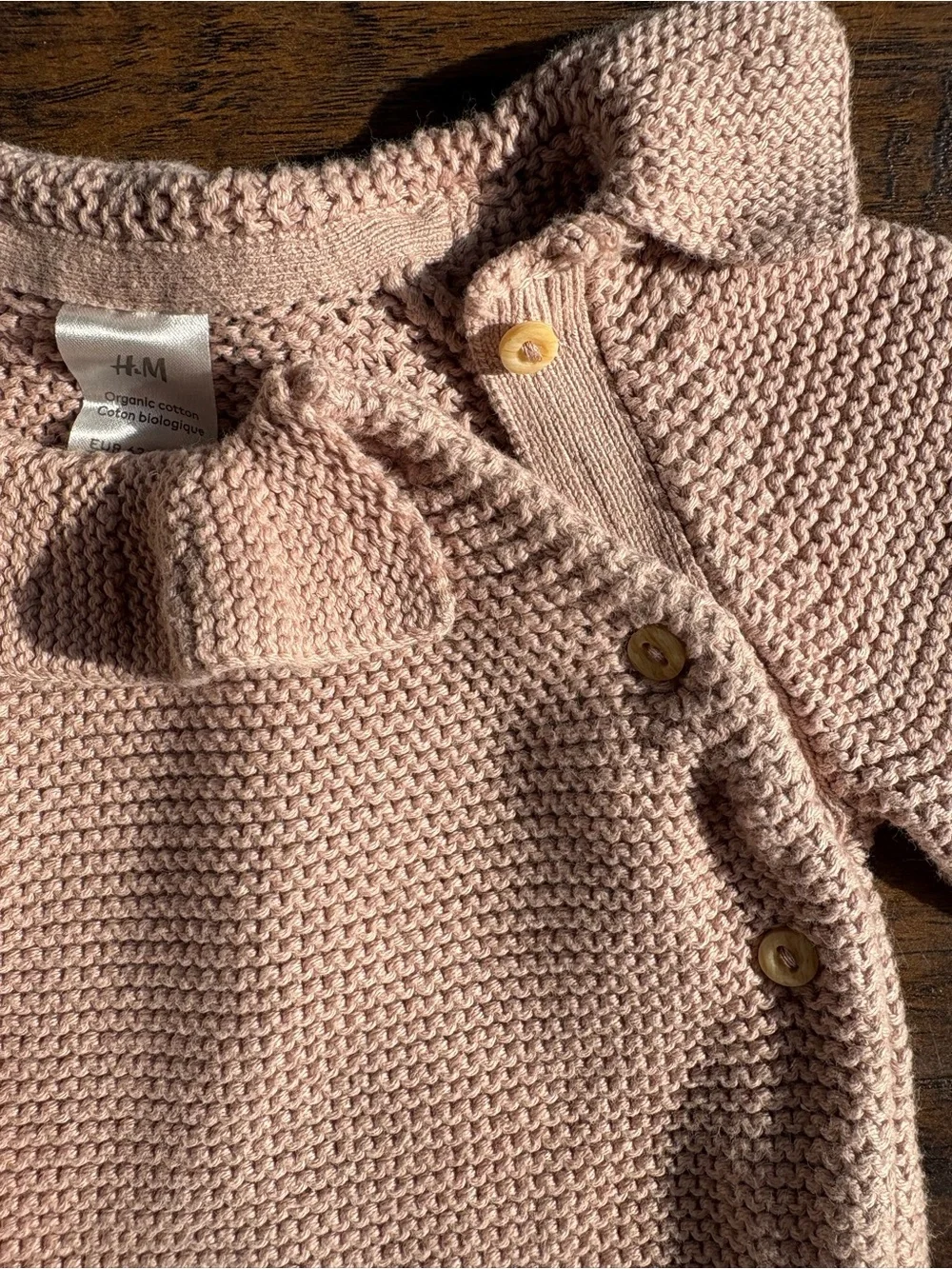 H&M Organic Cotton Knit Cardigan 3M